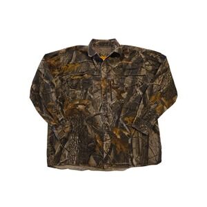 Whitewater Realtree Hardwoods Camo Hunting Shirt Jacket Mens Large 42 44